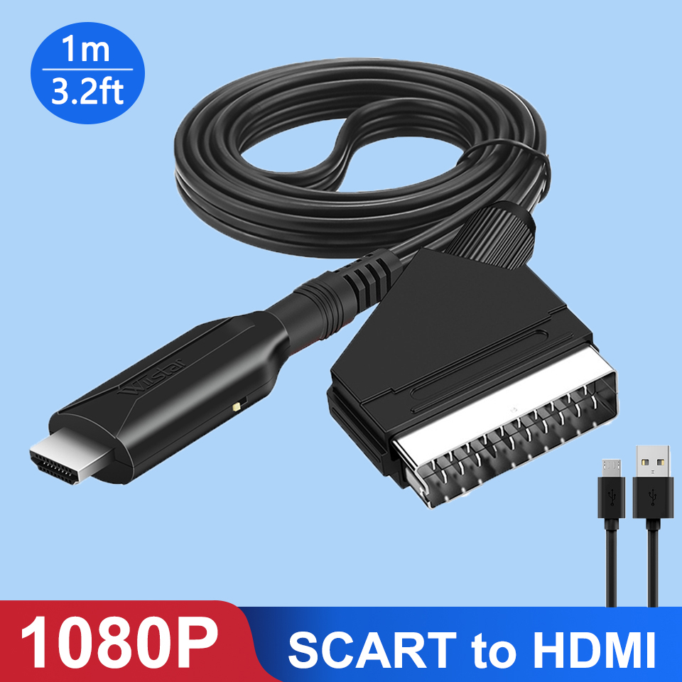 Scart To Hdmi - Convertidor Scart a HDMI, adaptador de