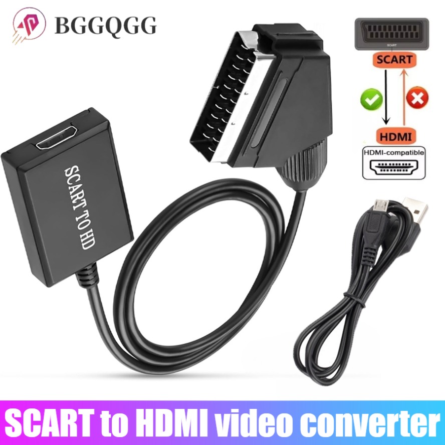 Scart To Hdmi - Cable adaptador convertidor de Audio y