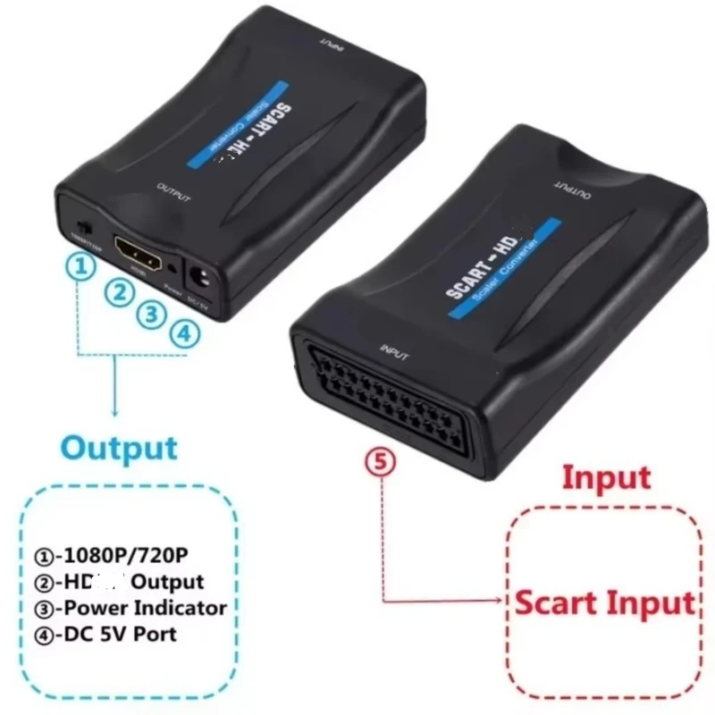Convertidor de SCART a HD con  - Scart To Hdmi reseña y precio